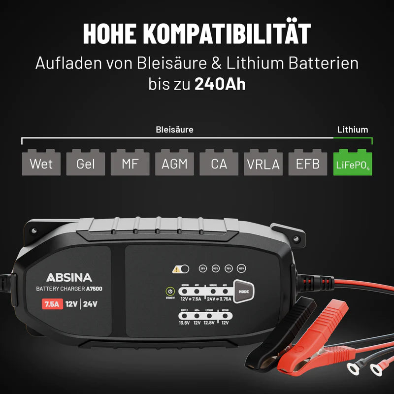 Autobatterie Ladegerät A7500